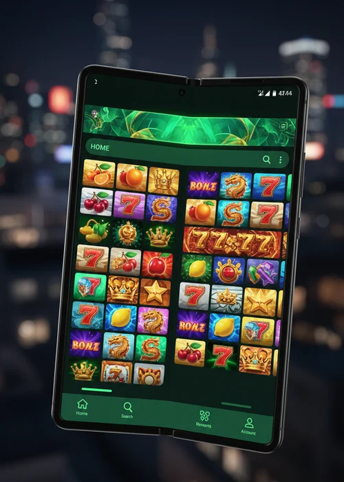 Dynamic interface of Vip Casino showcasing a diverse selection of slot games and live casino tables, tailored for players.